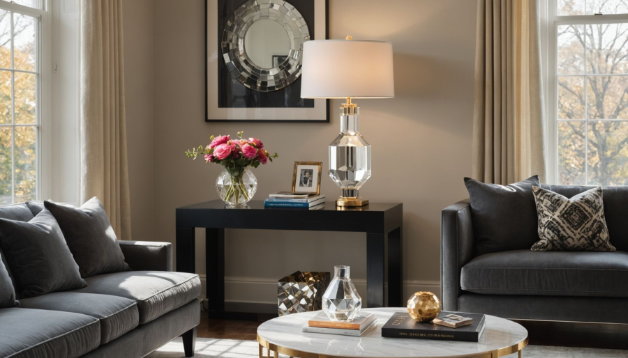 Best surprising spots for your crystal table lamp placement